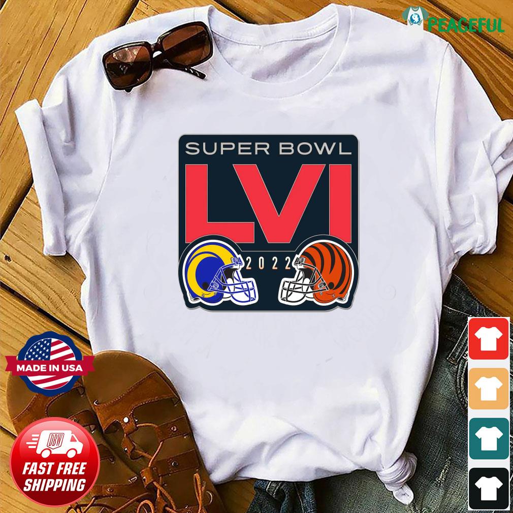 Cincinnati Bengals vs Los Angeles Rams Super Bowl LVI 2022 Shirt