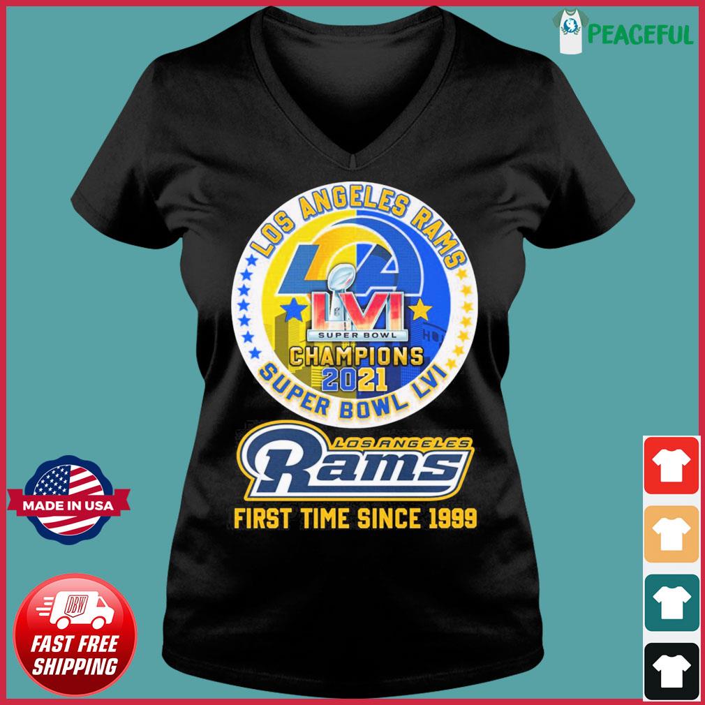 Los Angeles Rams super bowl champions 2022 first time since 1999 shirt,  hoodie, sweater and v-neck t-shirt