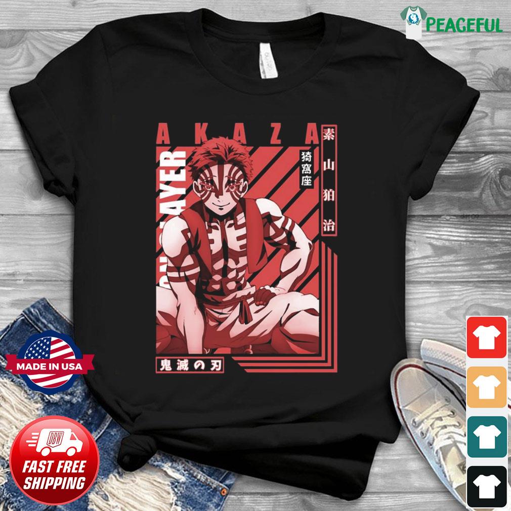 Akaza, Demon Slayer, Anime T-Shirts