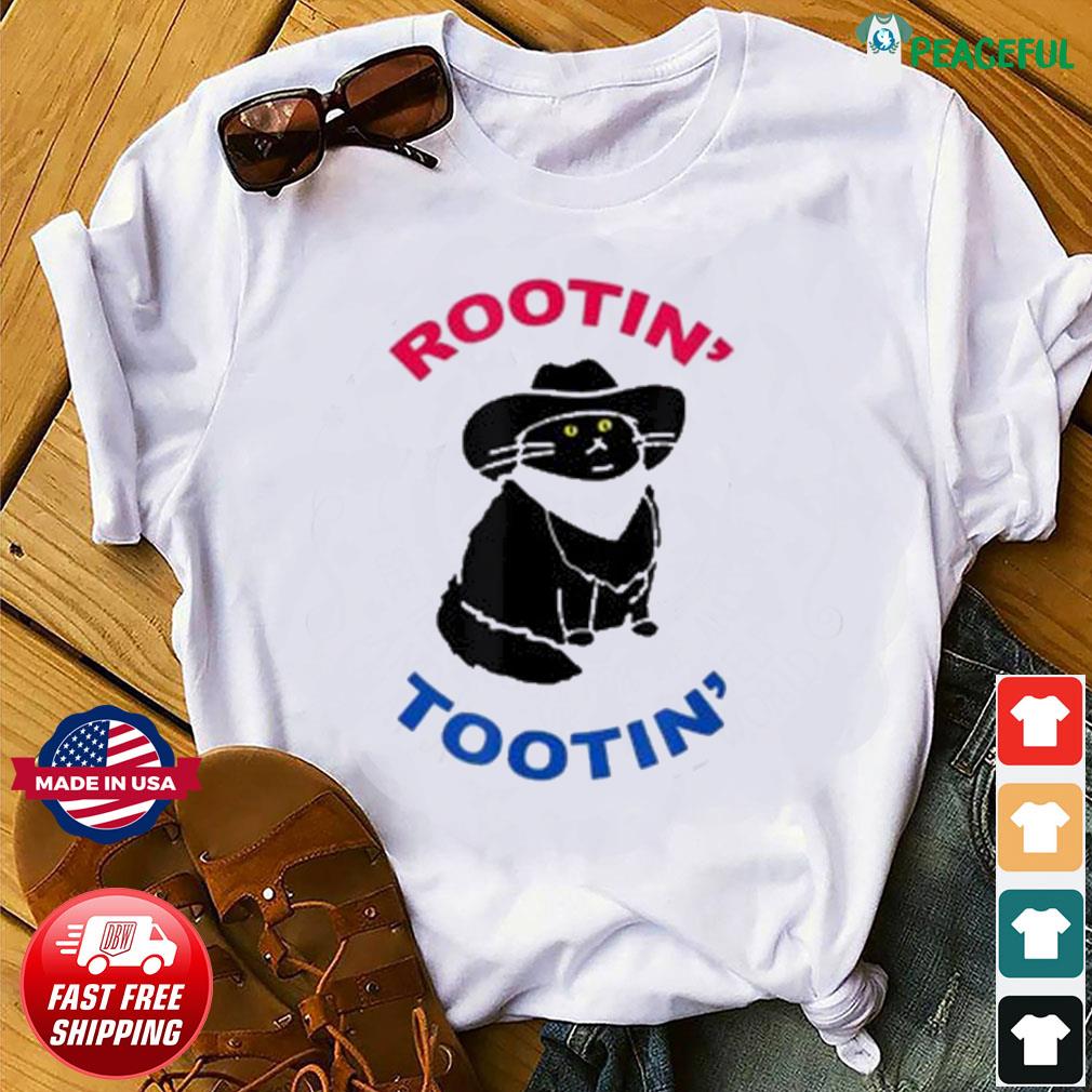 Rootin tootin cowboy black cat shirt, hoodie, sweater, long sleeve