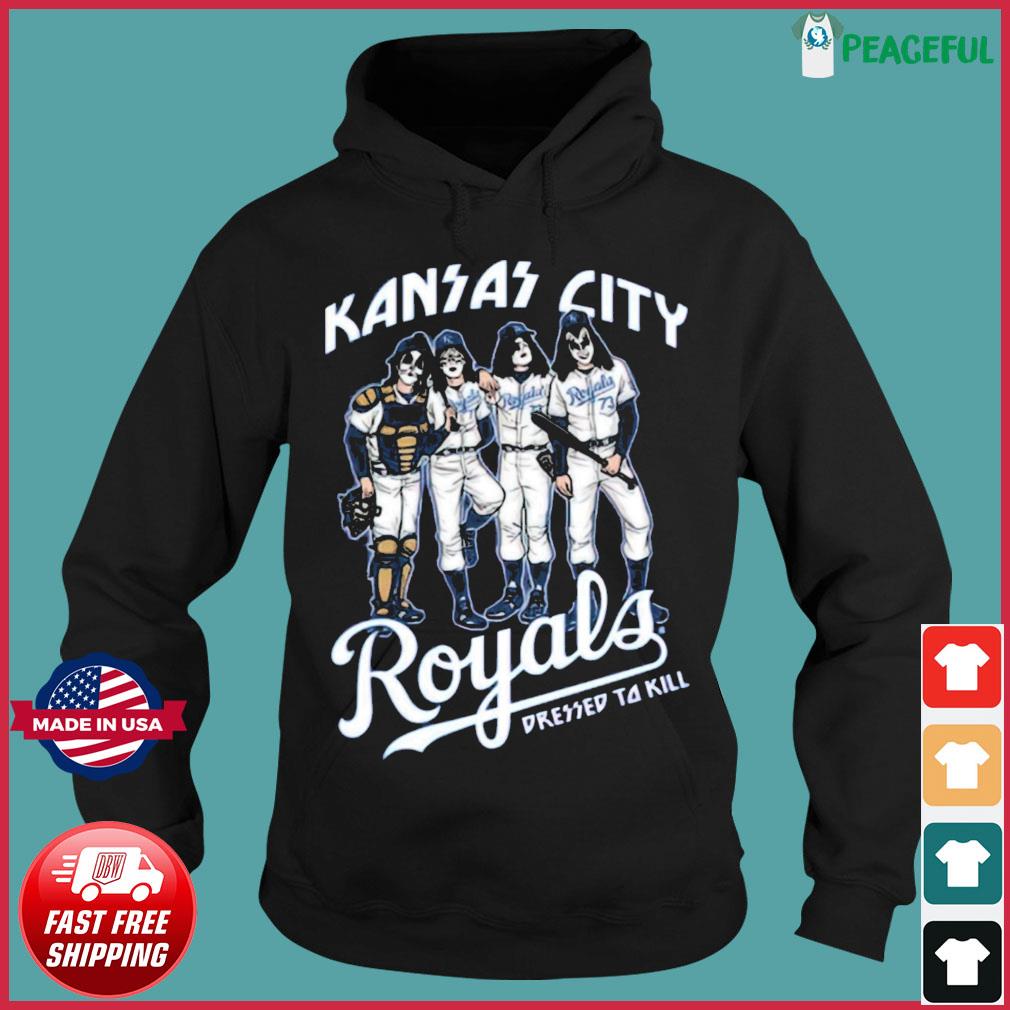 Kansas City Royals X Kiss Band Dressed To Kill Unisex T-Shirt - Teeruto