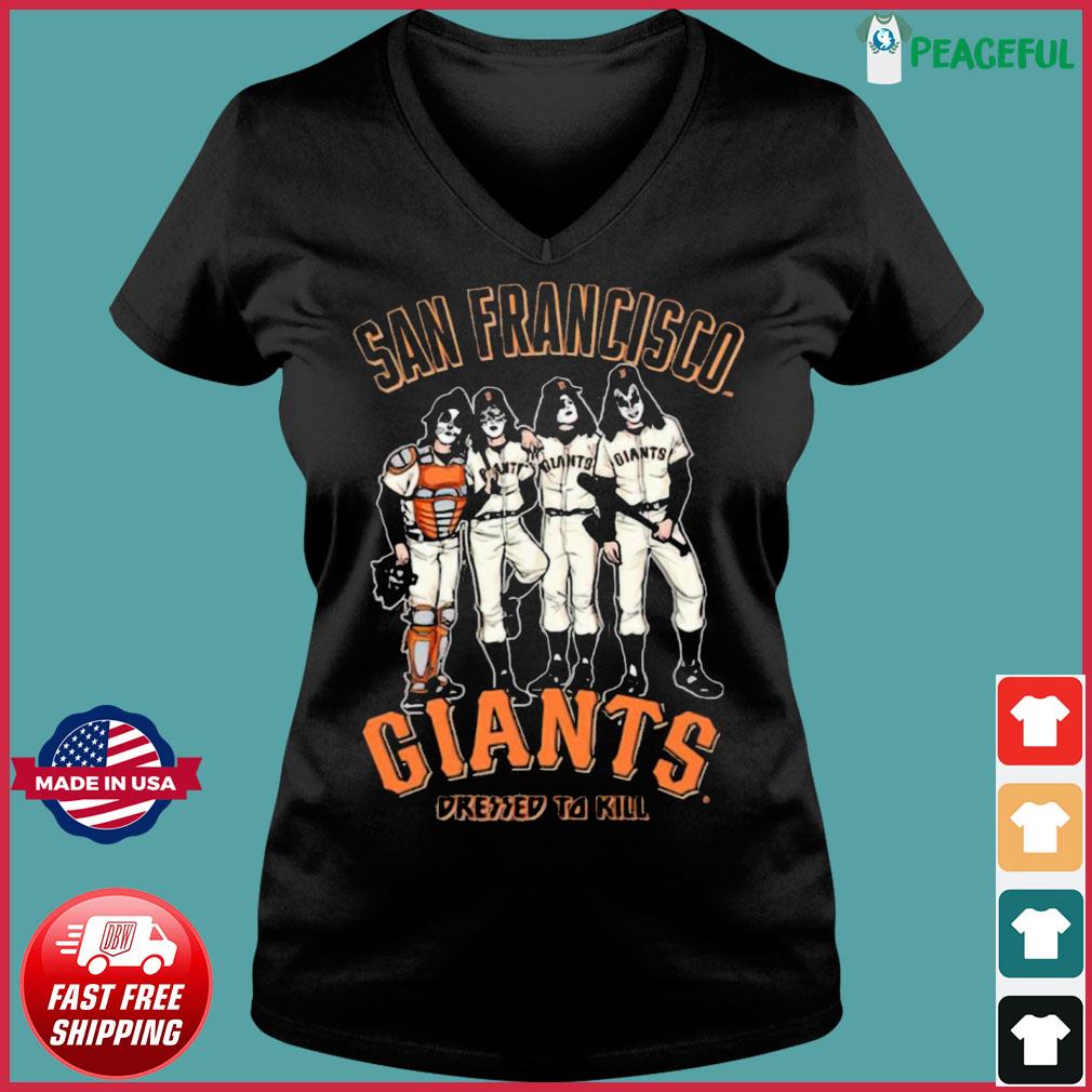 Kiss Band San Francisco Giants Dressed To Kill Shirt - High-Quality Printed  Brand