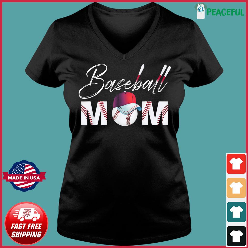 Baseball Mom Mother Day Messy Bun Apparel Bleached Mom Shirt, hoodie,  sweater, long sleeve and tank top