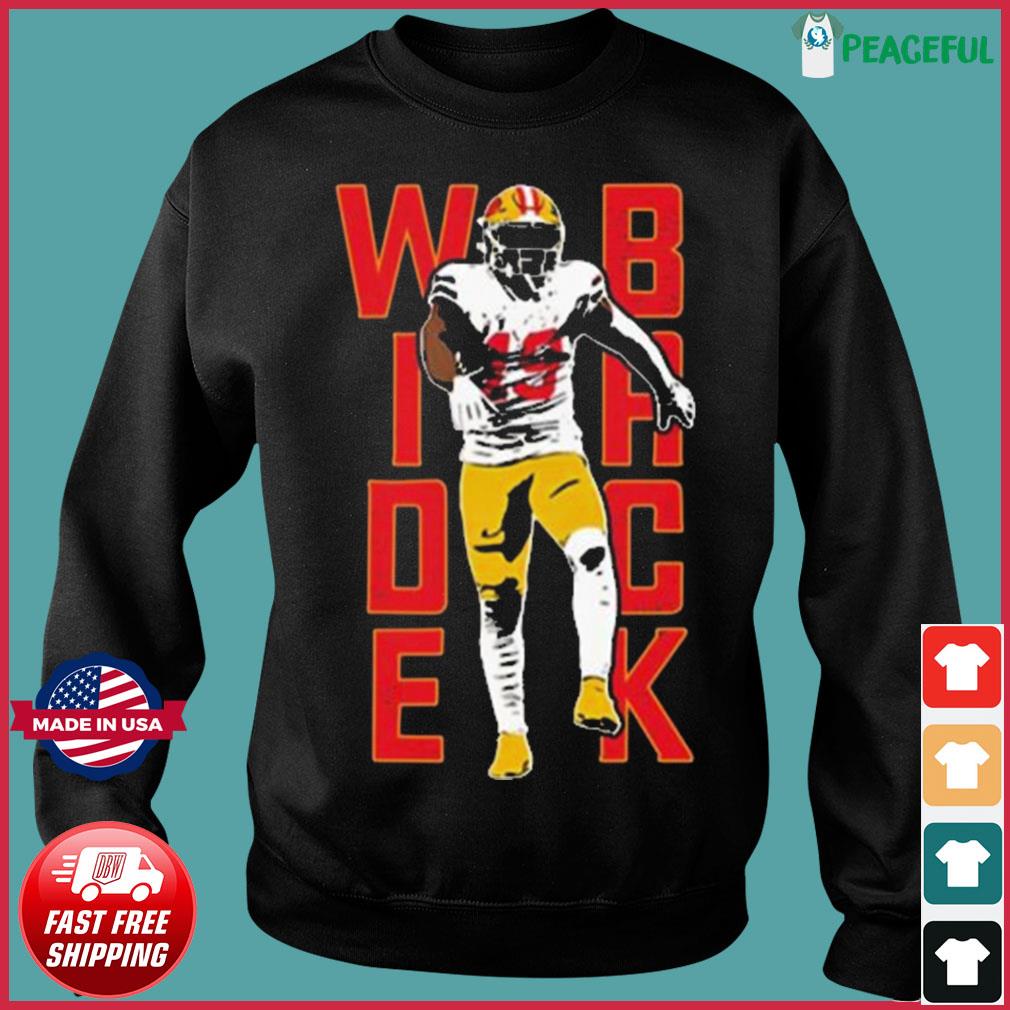 Official sf Derek Deebo Samuel Merchandise Wide Back Shirt