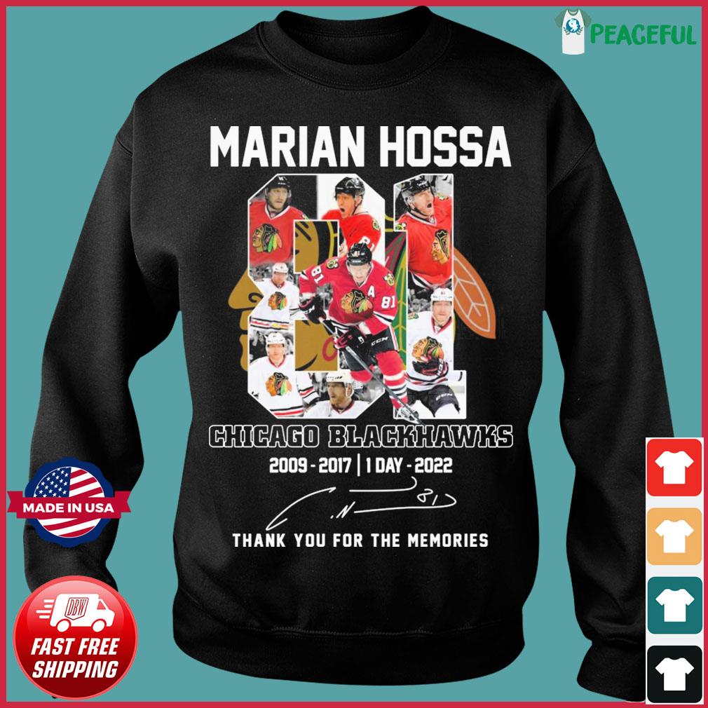 Marian Hossa 81 Chicago Blackhawks thank you for the memories