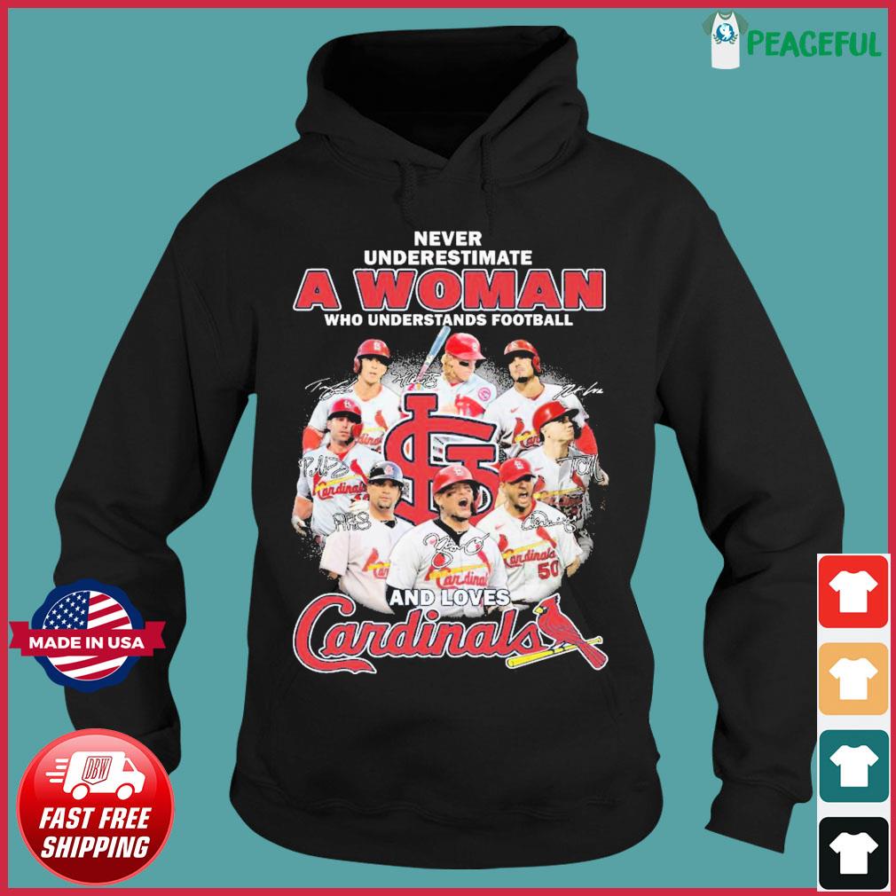 Original Never Underestimate The Power Of A St Louis Cardinals Woman 2022  Shirt, hoodie, sweater, long sleeve and tank top