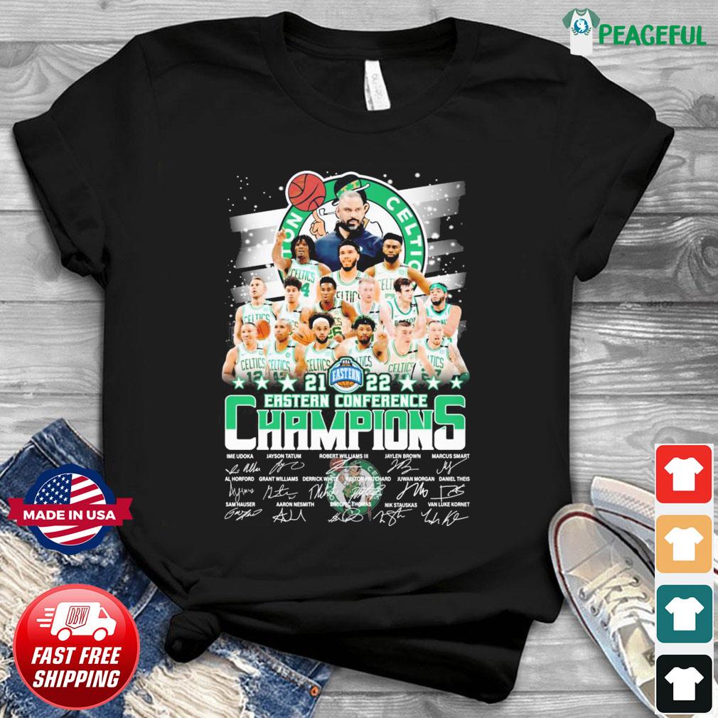 2021-2022 NBA Boston Celtics Eastern Conference Champions Signatures Shirt,  hoodie, sweater, long sleeve and tank top