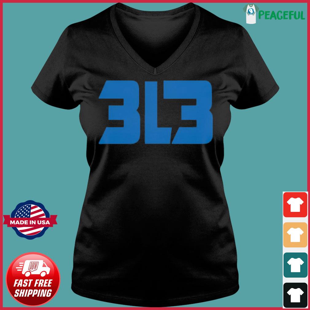 Official 313 3L3 Detroit Lions Shirt, hoodie, sweater, long sleeve