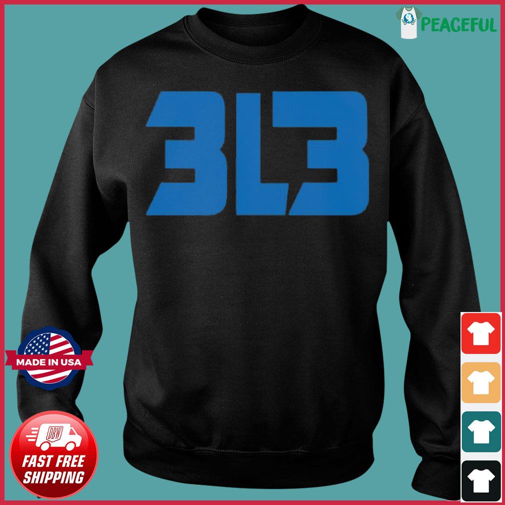 Coach Campbell Wearing 3L3 313 Shirt Detroit Lions - Hectee