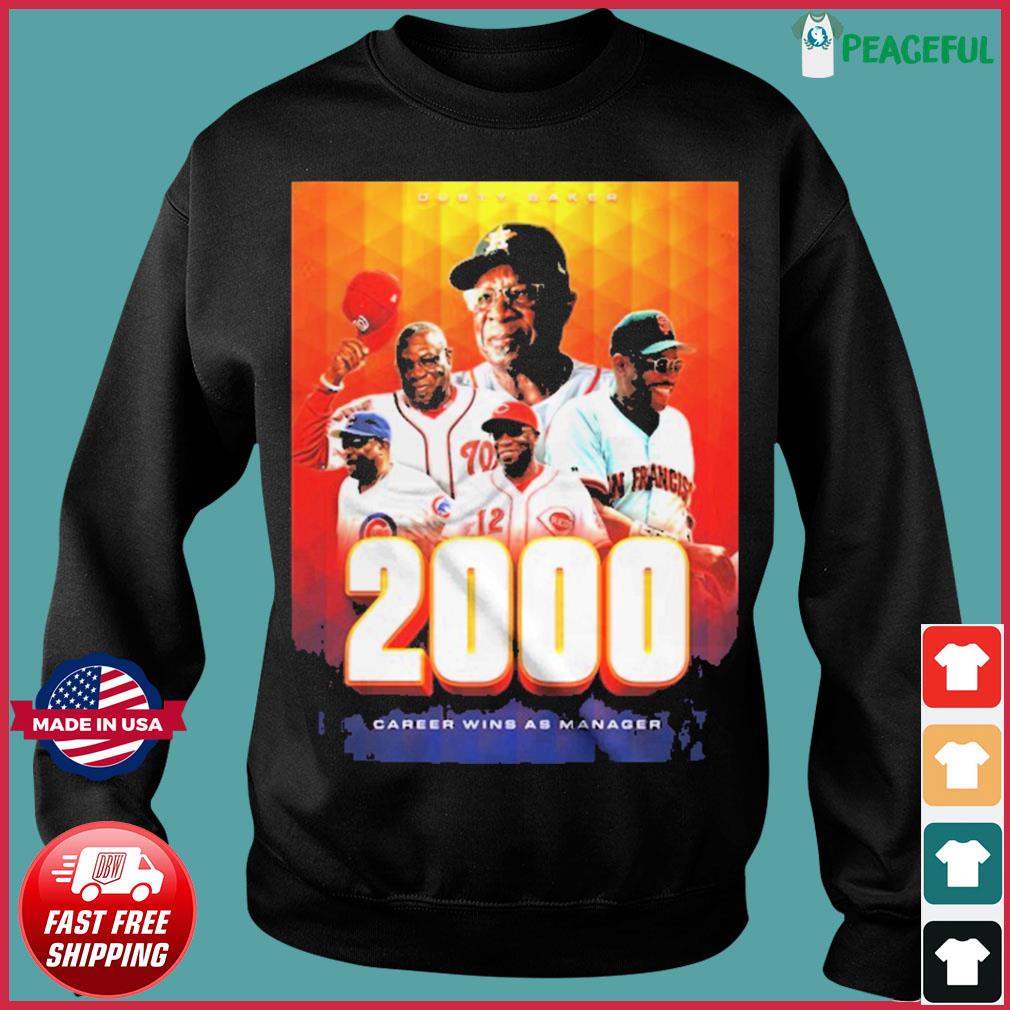 Dusty Baker 2000 Career Wins As Manager Shirt, hoodie, sweater