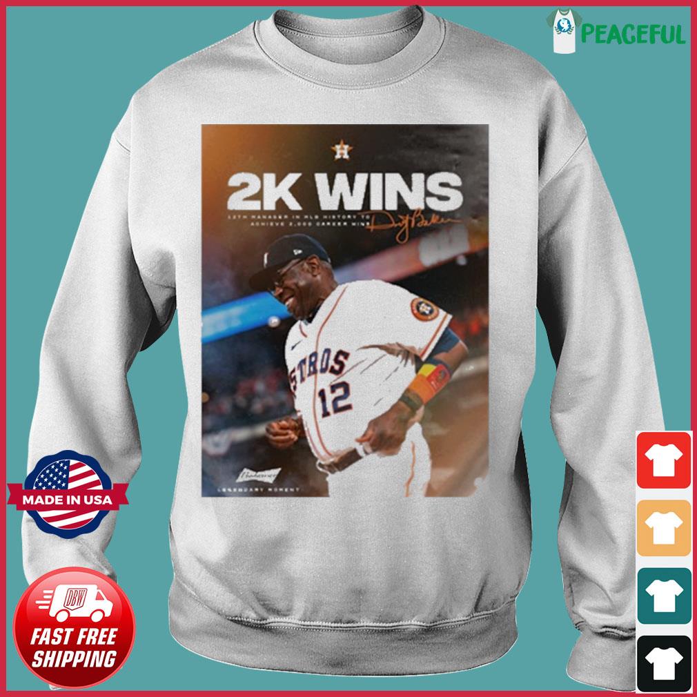 Legendary Manager Dusty Baker 2000 Career Wins Houston Astros Shirt,  hoodie, sweater, long sleeve and tank top