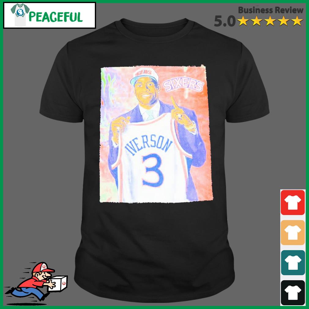 Allen Iverson NBA Draft Day Colorwash Shirt, hoodie, sweater, long sleeve  and tank top