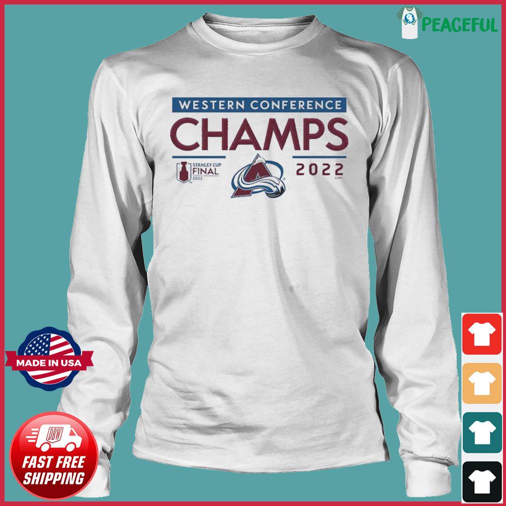Western Conference Champions 2022 Colorado Avalanche Tee - Trends Bedding