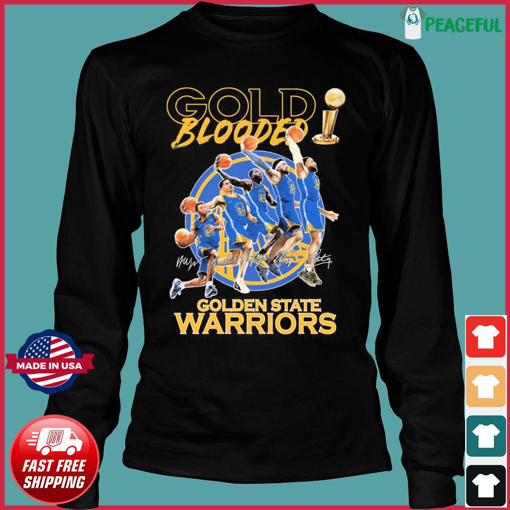 Golden State Warriors Team Basketball 2023 Gold Blooded Signatures shirt,  hoodie, sweater, long sleeve and tank top