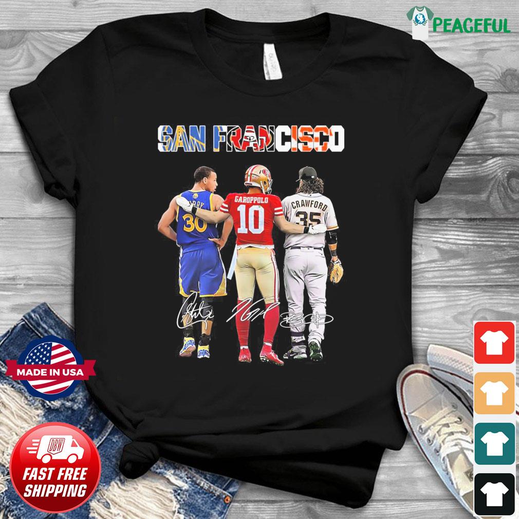 Stephen Curry Jimmy Garoppolo And Brandon Crawford San Francisco