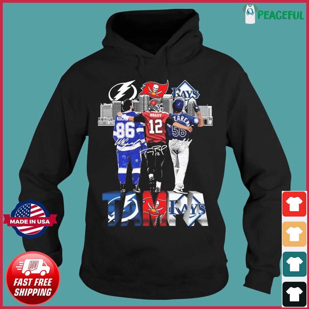 Tampa Bay Kucherov Brady Arozarena signatures shirt, hoodie, tank top,  sweater and long sleeve t-shirt