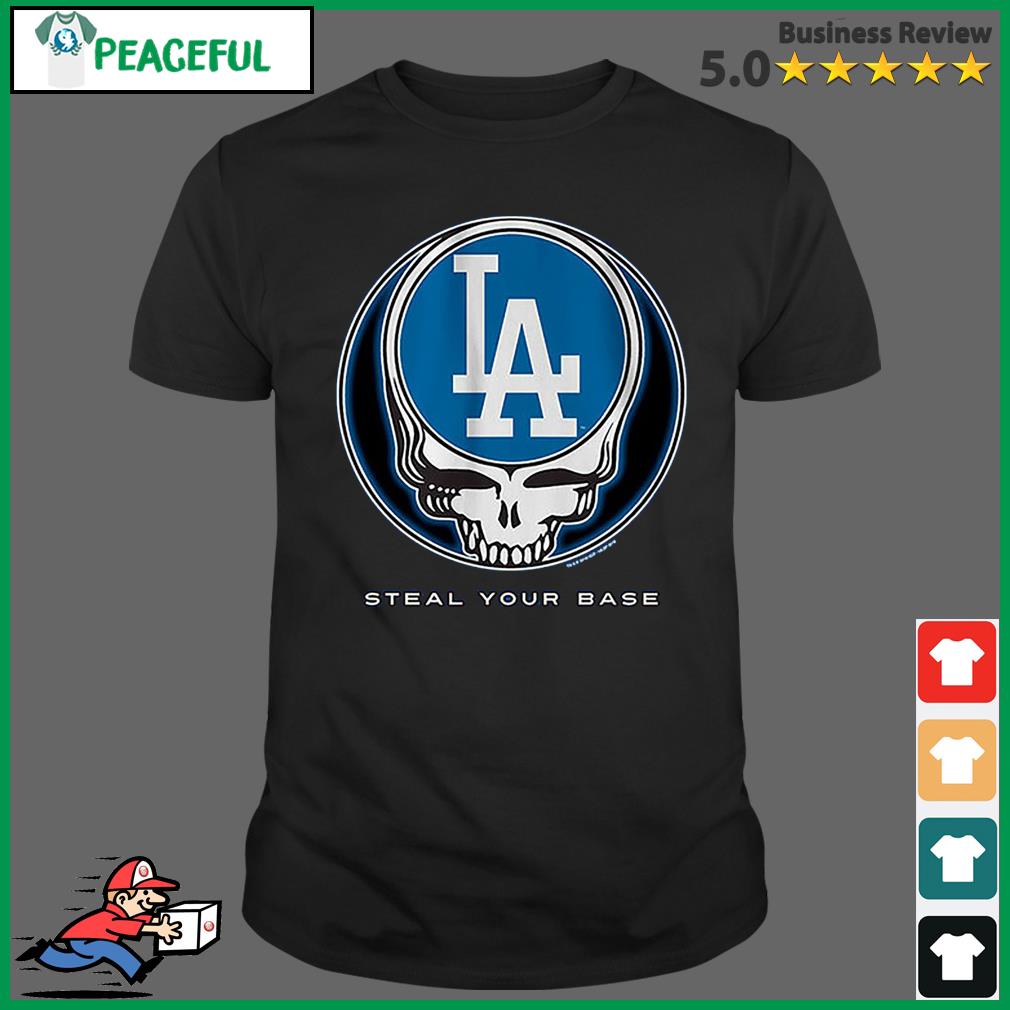 Los Angeles Dodgers Grateful Dead Logo Shirt - High-Quality Printed Brand