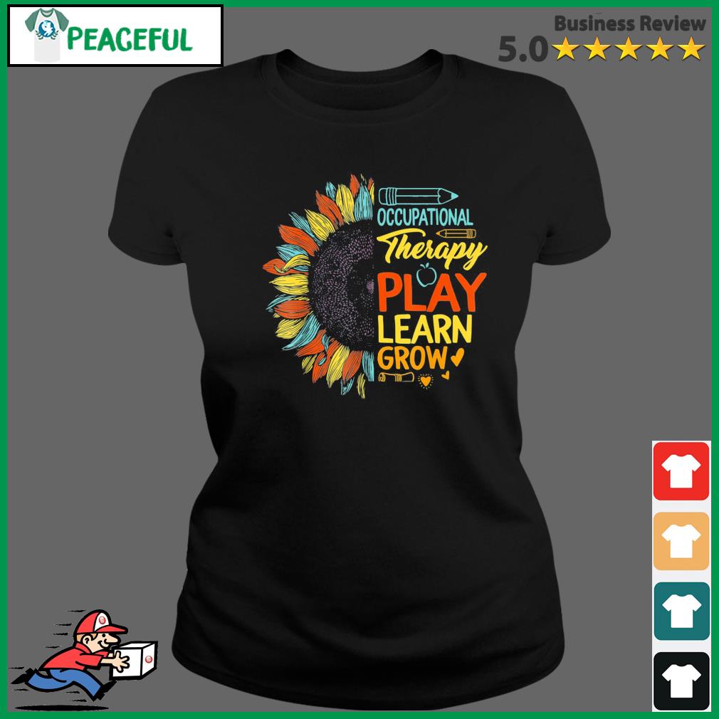 Occupational Therapy Vintage Sunflower Therapist Assistant Shirt Ladies Tee