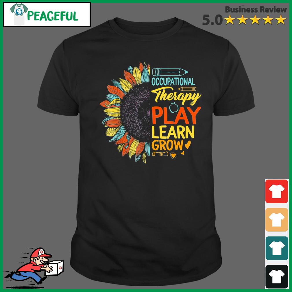 Occupational Therapy Vintage Sunflower Therapist Assistant Shirt