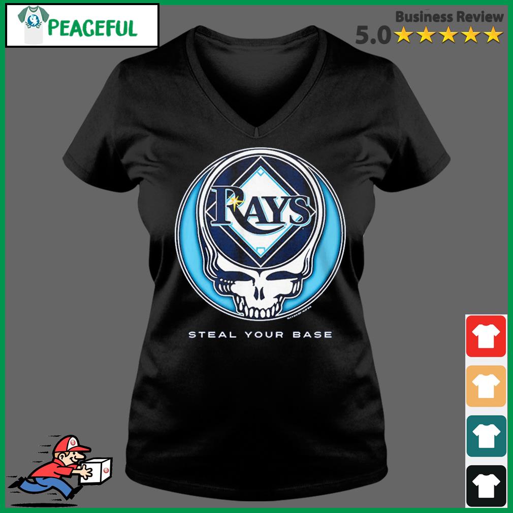 GRATEFUL DEAD-TAMPA BAY RAYS-STEAL YOUR BASE-TIE DYE TSHIRT S