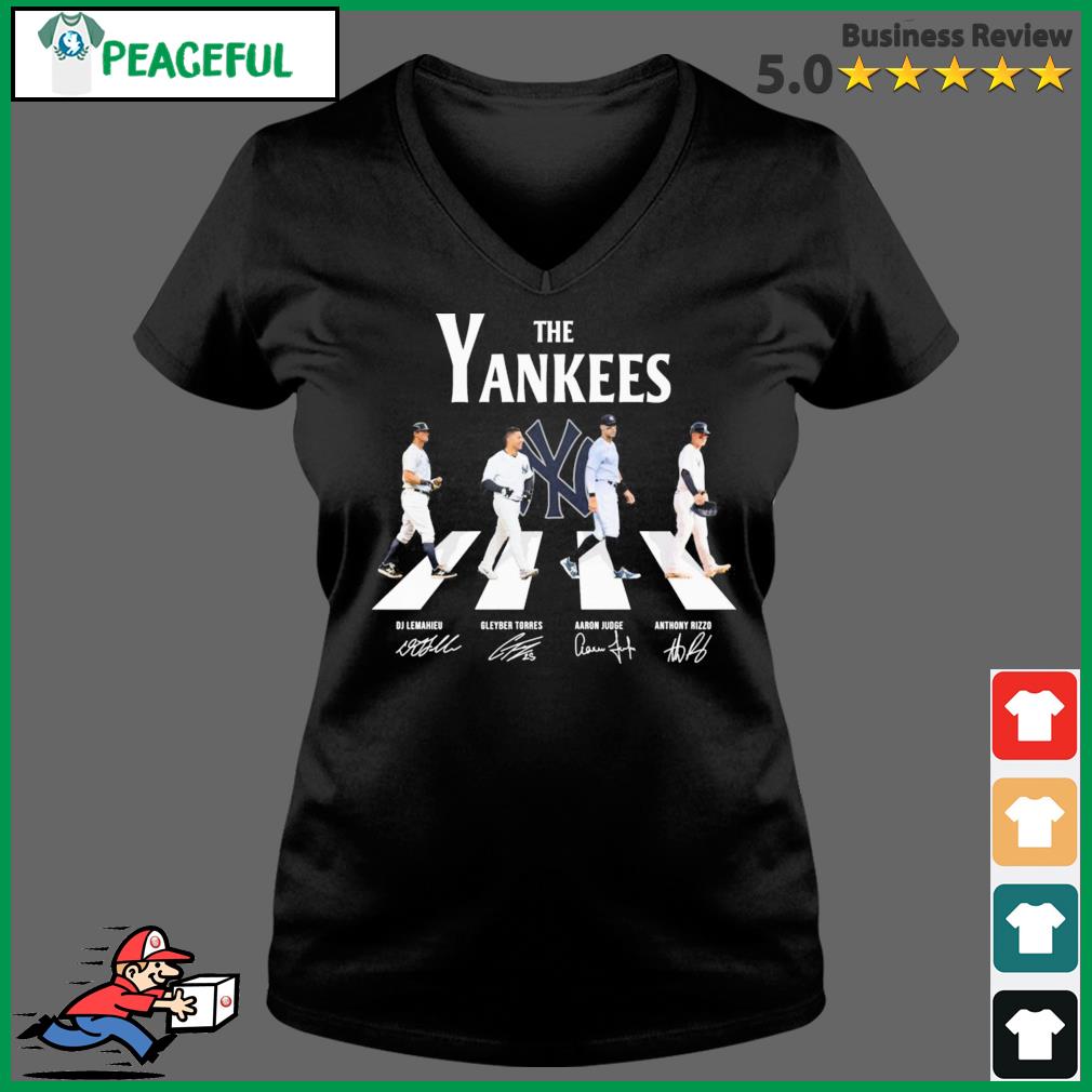 The New York Yankees Abbey Road Dj Lemahieu Gleyber Torres Aaron Judge And Anthony  Rizzo 2022 Signatures Shirt, hoodie, sweater, long sleeve and tank top
