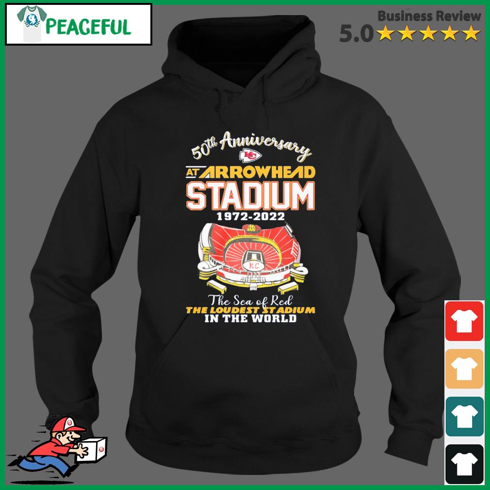 50th Anniversary At Arrowhead Stadium 1972-2022 The Sea Of Red Kansas City  Chiefs Shirt, hoodie, sweater, long sleeve and tank top