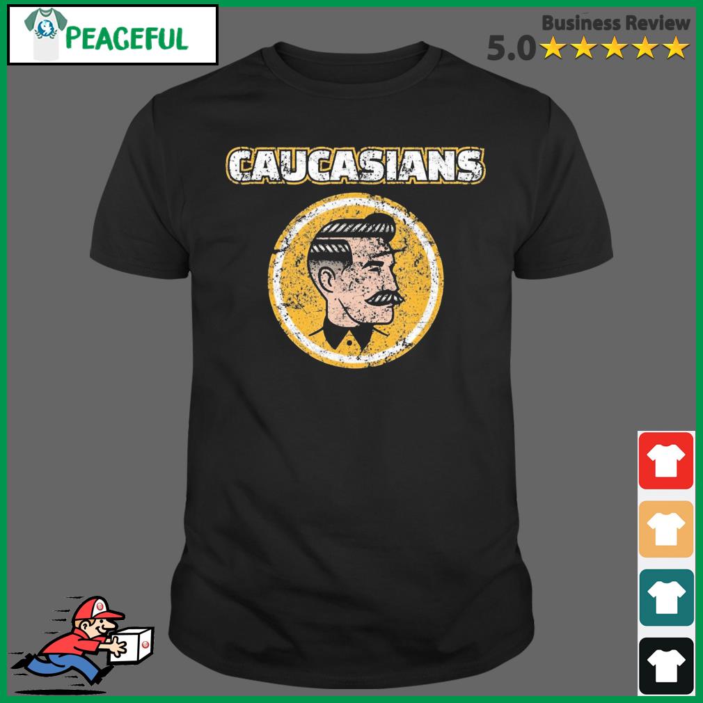 : Caucasians Funny Vintage Caucasians Pride T-Shirt