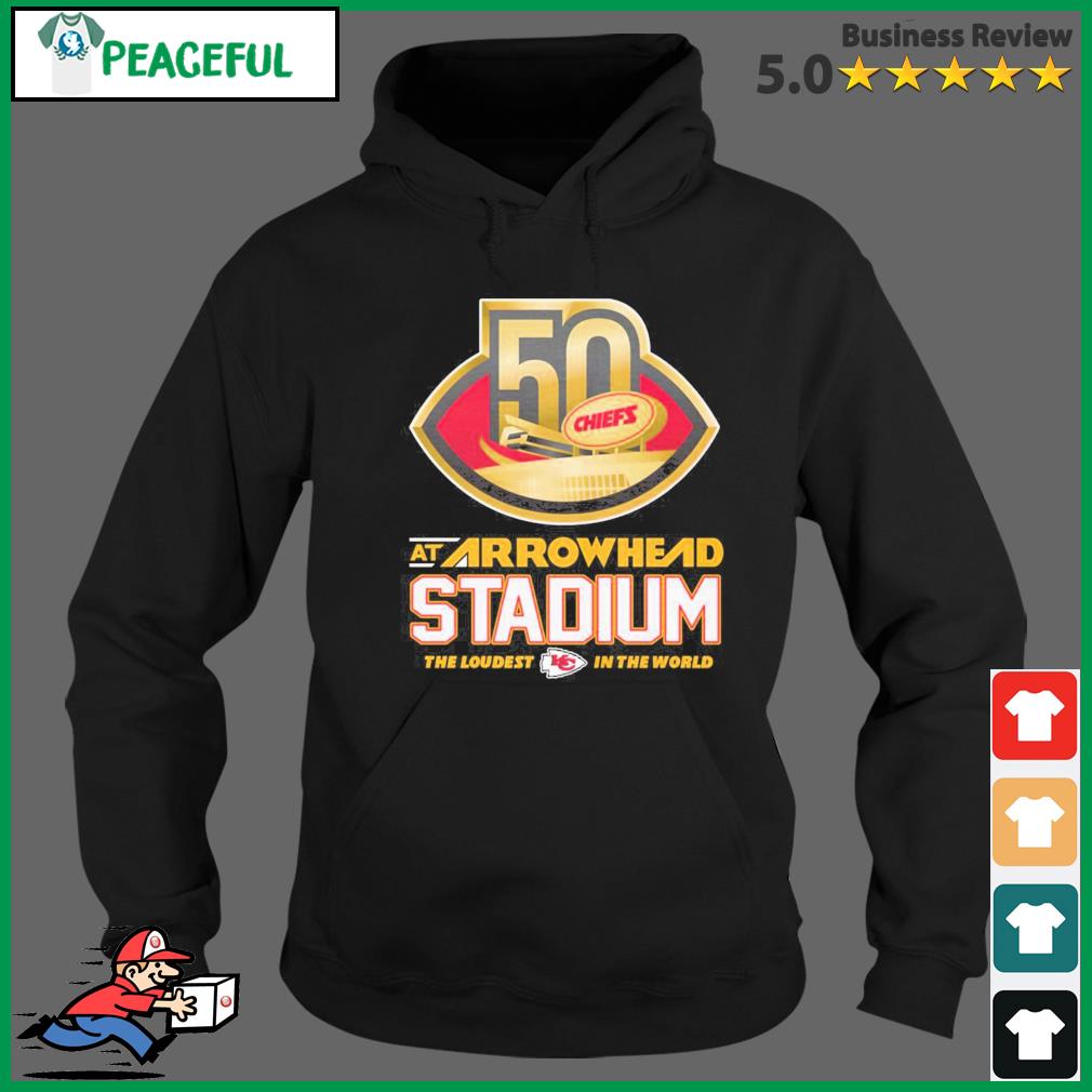 Kansas City Chiefs 50th anniversary at arrowhead stadium shirt, hoodie,  sweater, long sleeve and tank top