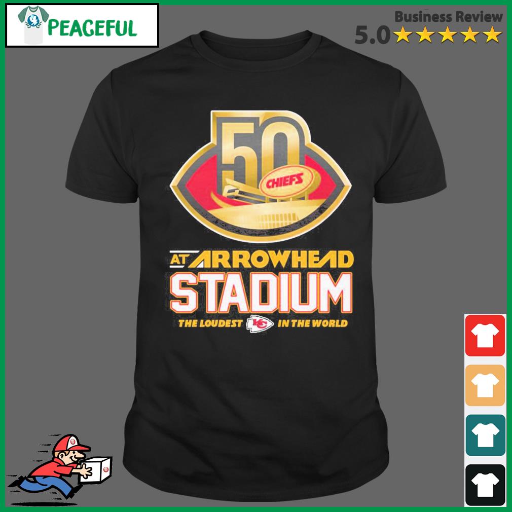 50th Anniversary At Arrowhead Stadium Kansas City Chiefs Shirt