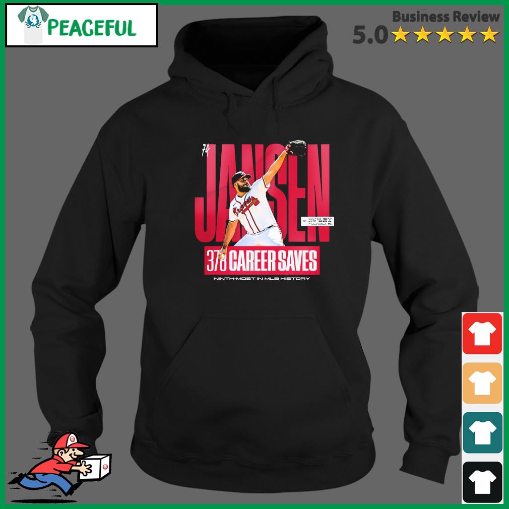 Kenley Jansen Atlanta Braves 378 Career Saves Ninth-Most In MLB History  Shirt, hoodie, sweater, long sleeve and tank top