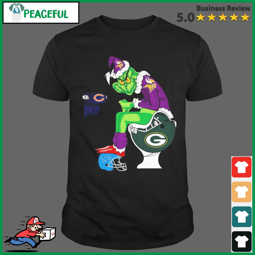 Green Bay Packers The Grinch Santa toilet shirt, hoodie, tank top and  sweater