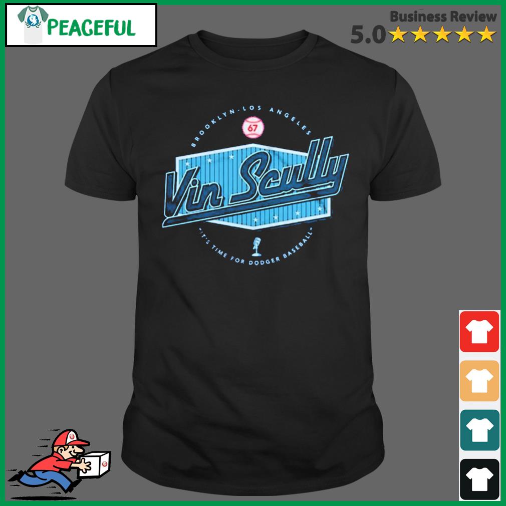 RIP Vin Scully Dodgers Baseball LA Tee Shirt