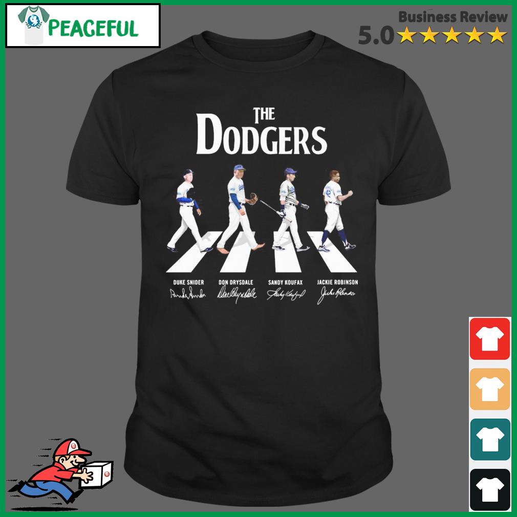 The Dodgers Abbey Road signatures shirt, hoodie, sweater, long