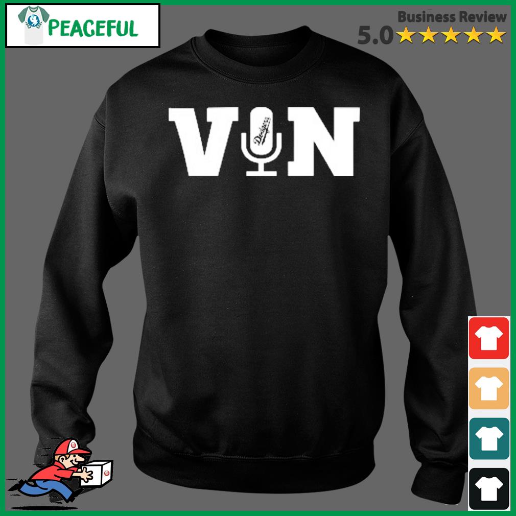 Vin Scully microphone Los Angeles Dodgers shirt, hoodie, sweater, long  sleeve and tank top