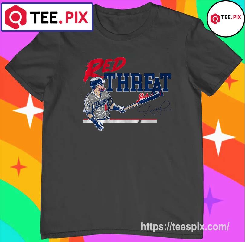 Justin Turner Los Angeles Dodgers baseball red threat graphic signature  shirt, hoodie, sweater and v-neck t-shirt