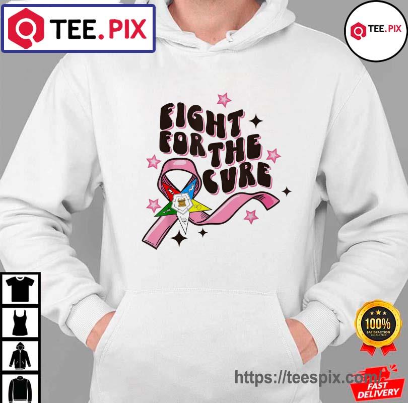 OES Fight For The Cure Eastern Star Breast Cancer Awareness Shirt hoodie moi