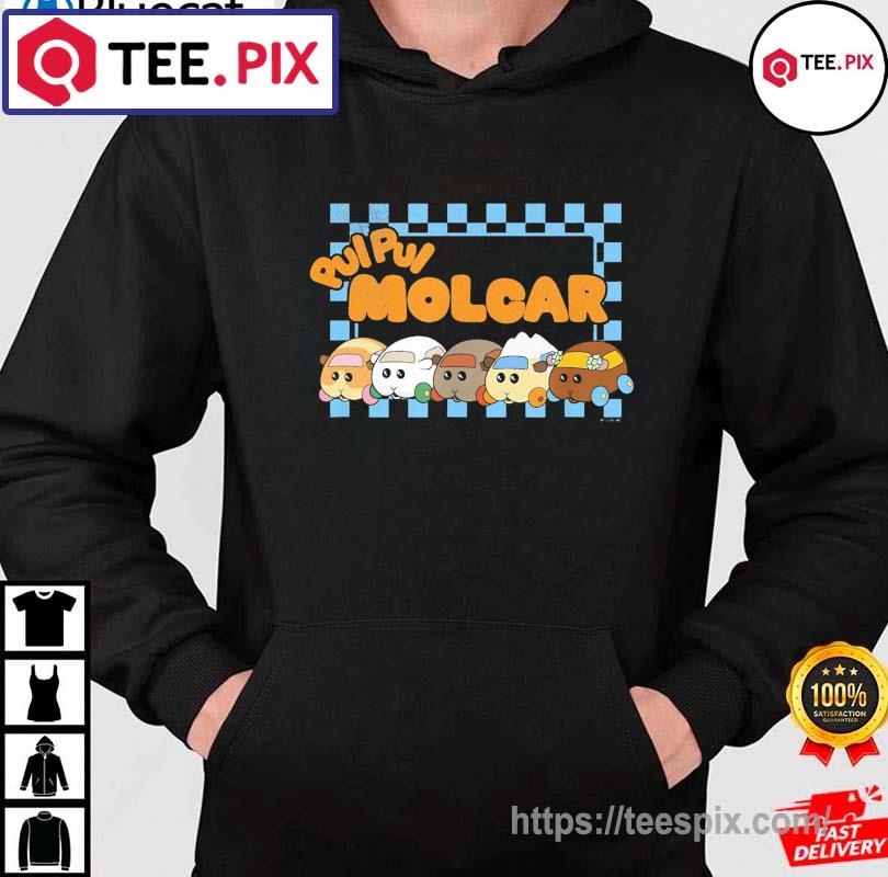 Pui Pui Molcar Guinea Pig Racing Check Team Shirt hoodie moi