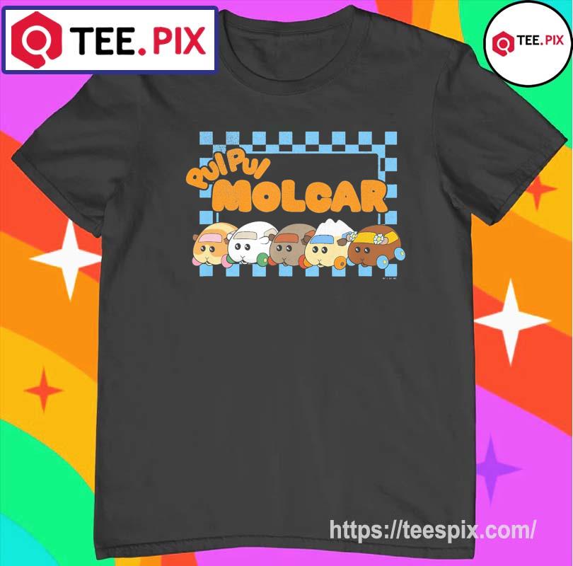 Pui Pui Molcar Guinea Pig Racing Check Team Shirt