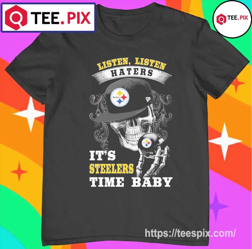 Walk Away I Have Anger Issues For Steelers Haters Skull Men T-Shirt