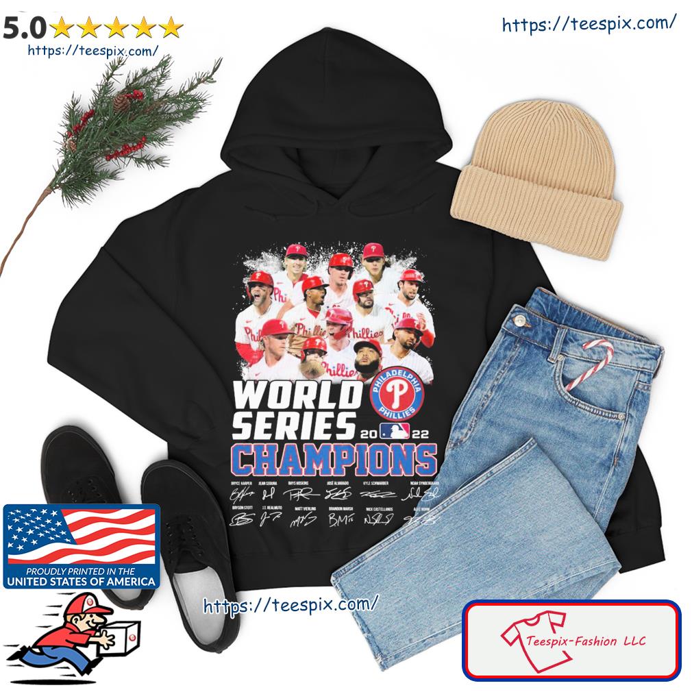 2022 World Series Champions Philadelphia Phillies Signatures Shirt hoodie