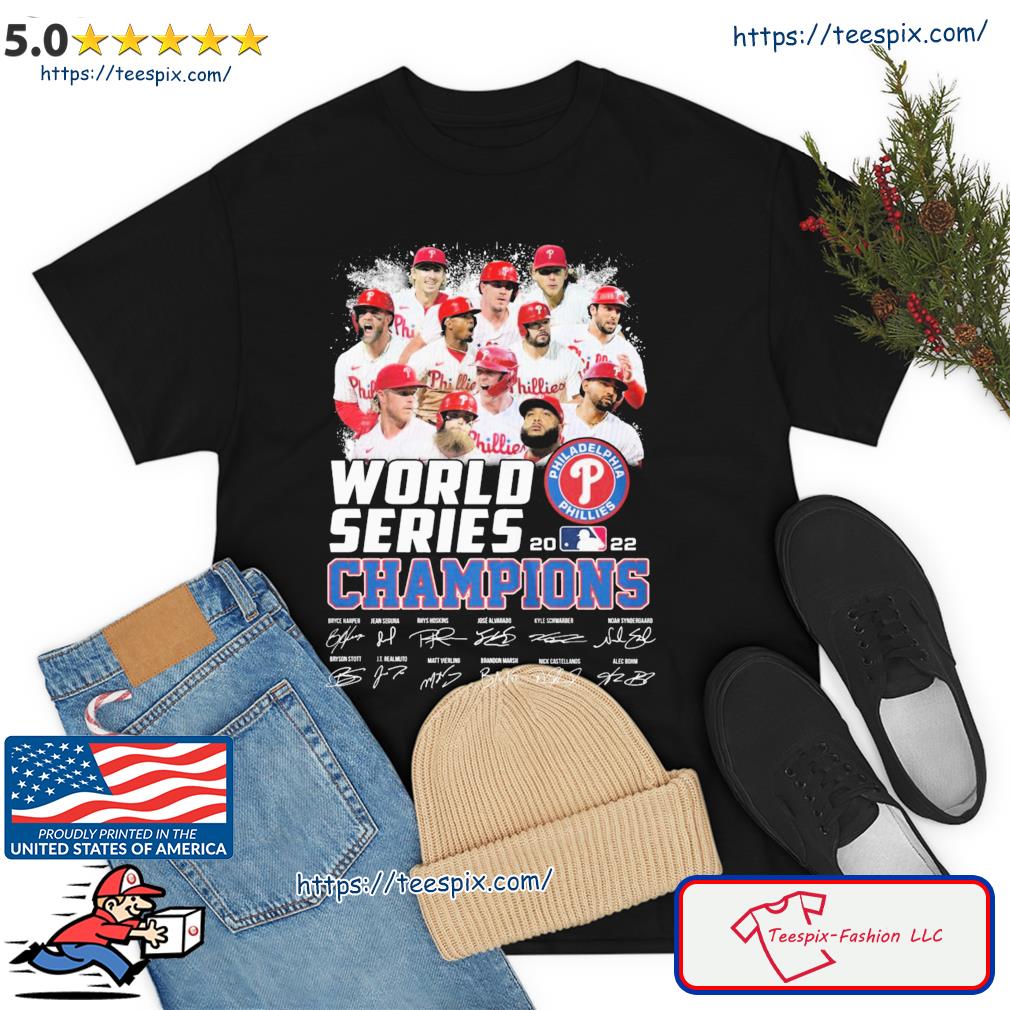 2022 World Series Champions Philadelphia Phillies Signatures Shirt