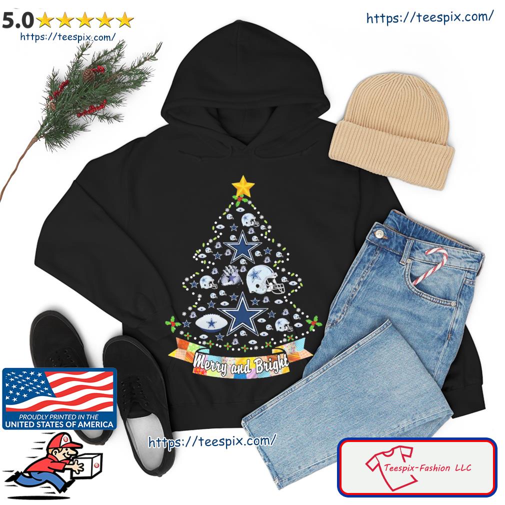 Dallas Cowboys Xmas Tree Merry And Bright Christmas Sweats hoodie