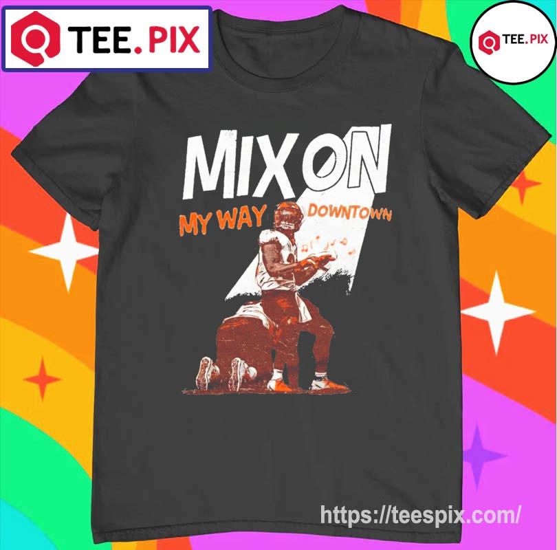 Joe Mixon Cincinnati Bengals Pic Long Short Sleeve T-Shirt