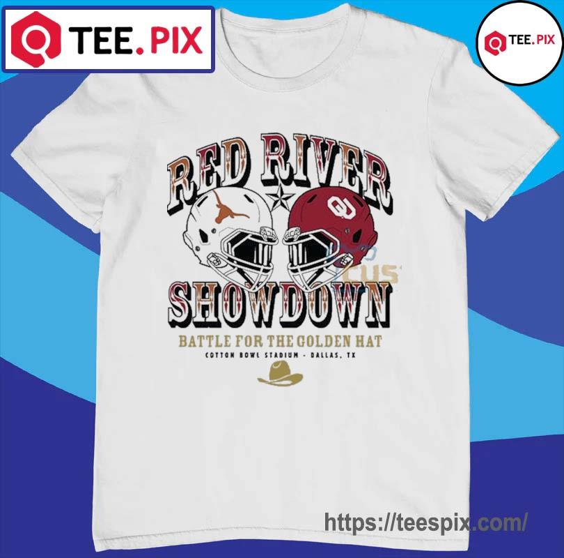 Official NFL Shop Texas Longhorns Vs. Oklahoma Sooners Champion 2022 Red  River Showdown shirt - Limotees