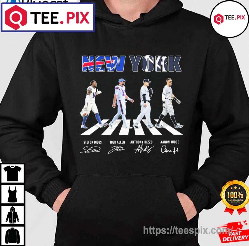 New York Sports Stefon Diggs Josh Allen Aaron Judge And Anthony Vincent  Rizzo Signatures shirt, hoodie, sweater, long sleeve and tank top