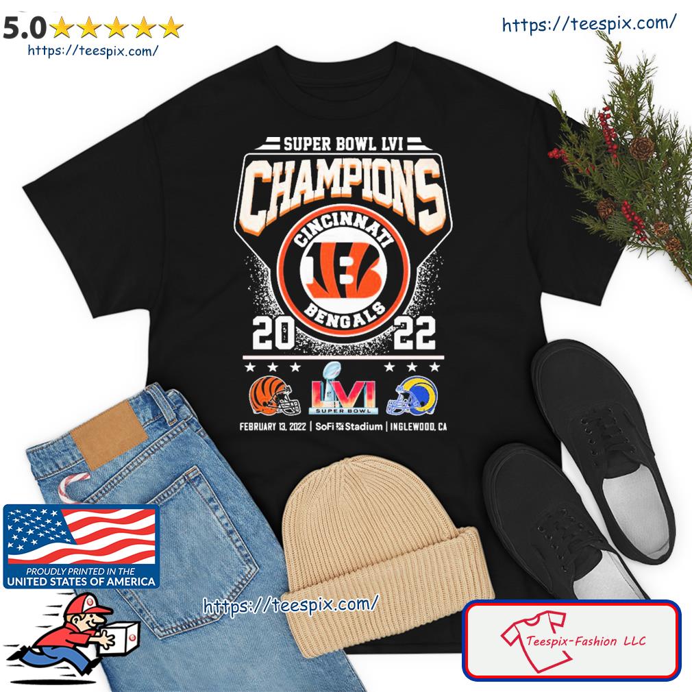 Cincinnati bengals champions lvi super bowl shirt - Trend T Shirt