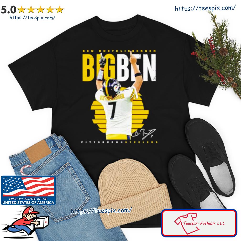 Ben Roethlisberger Big Ben 7 Steelers Pittsburgh 2022 T-Shirt