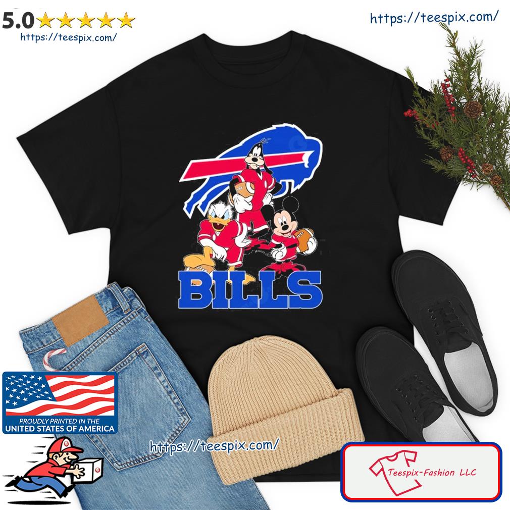 Buffalo Bills Mickey Mouse Donald Duck Goofy in baseball uniform Shirt,  hoodie, sweater and v-neck t-shirt