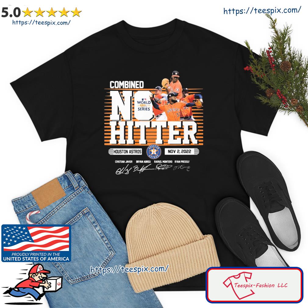 Official Houston astros 2022 Combined No Hitter signatures shirt