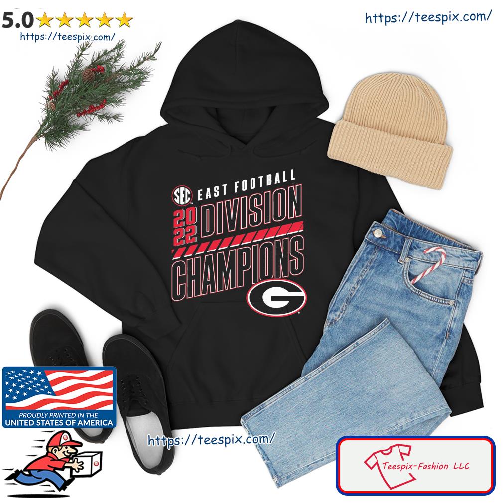 Georgia Bulldogs 2022 SEC East Division Football Champions Slanted Knockout  T-Shirt, hoodie, sweater, long sleeve and tank top